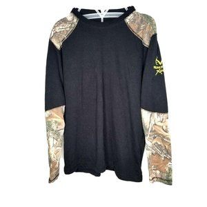 Realtree by Buckhorn River Black With Camo Sleeves